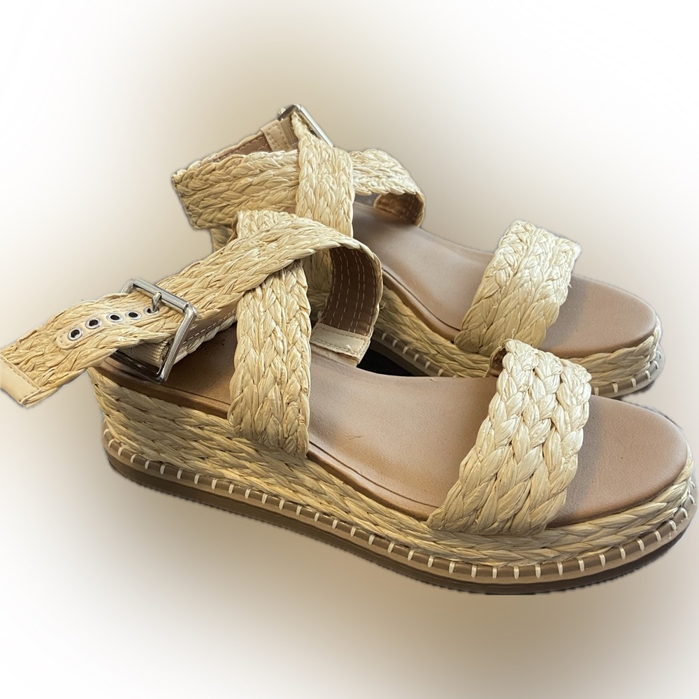 Women's Cream Espadrille Sandals